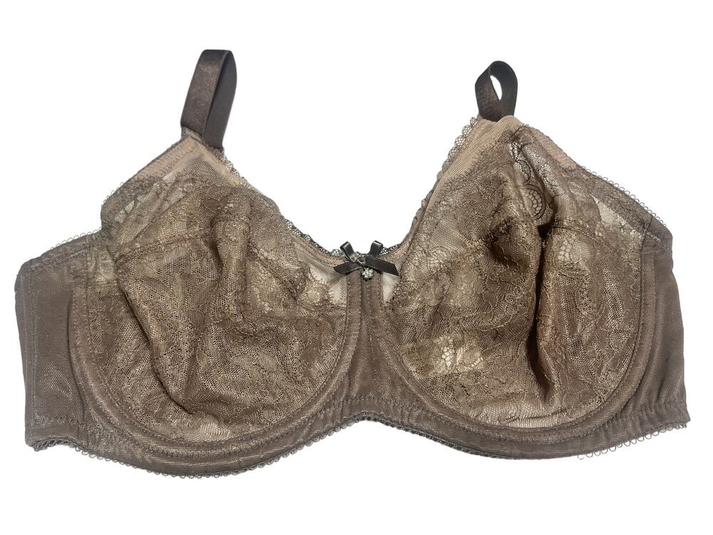 Wacoal Brown Lace Unlined Bra 36 D
